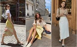 4 kiểu áo sánh đôi cùng chân váy lửng, tạo thành "bản giao hưởng" tươi mới cho mùa hè
