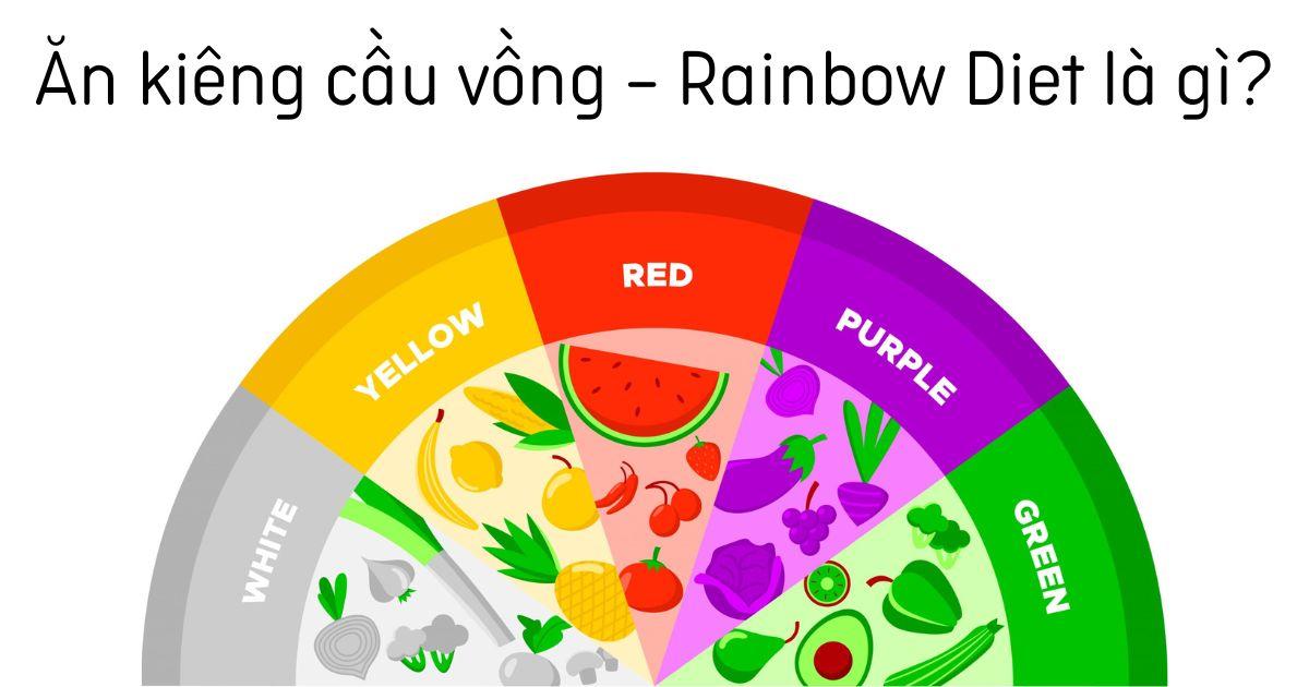 Giảm cân lành mạnh với chế độ ăn kiêng cầu vồng Rainbow Diet