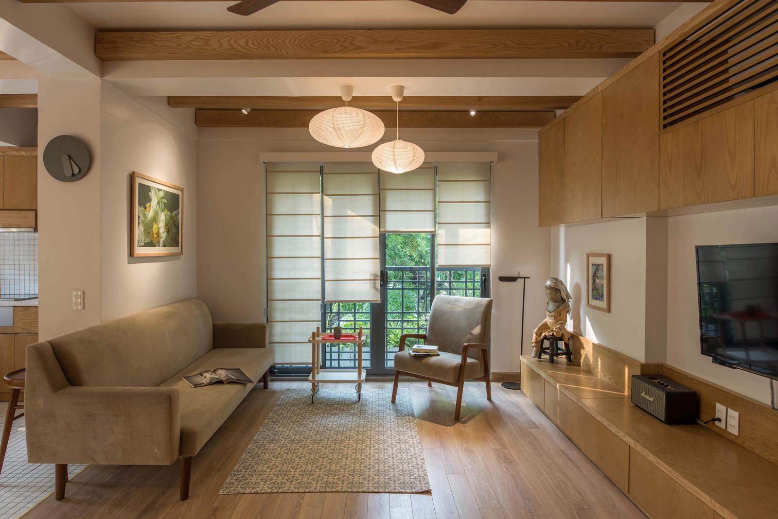 Cải tạo nhà tập thể cũ thành căn hộ an yên, đậm chất Nhật Bản