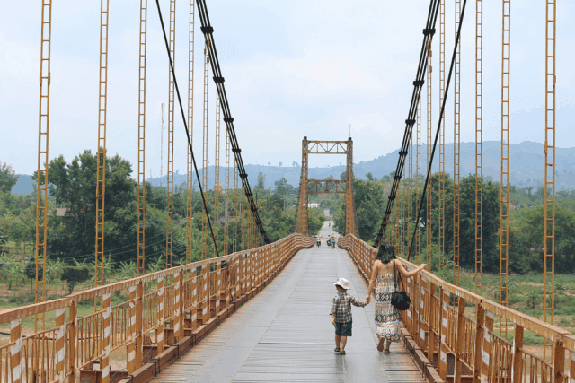 Cầu treo Kon Klor Kon Tum, dải lụa mềm của núi rừng Tây Nguyên