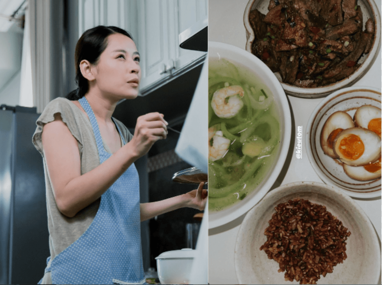 H’Hen Niê ăn rau ngót vì lí do đặc biệt, Chi Pu khoe mâm cơm nhà chất lượng