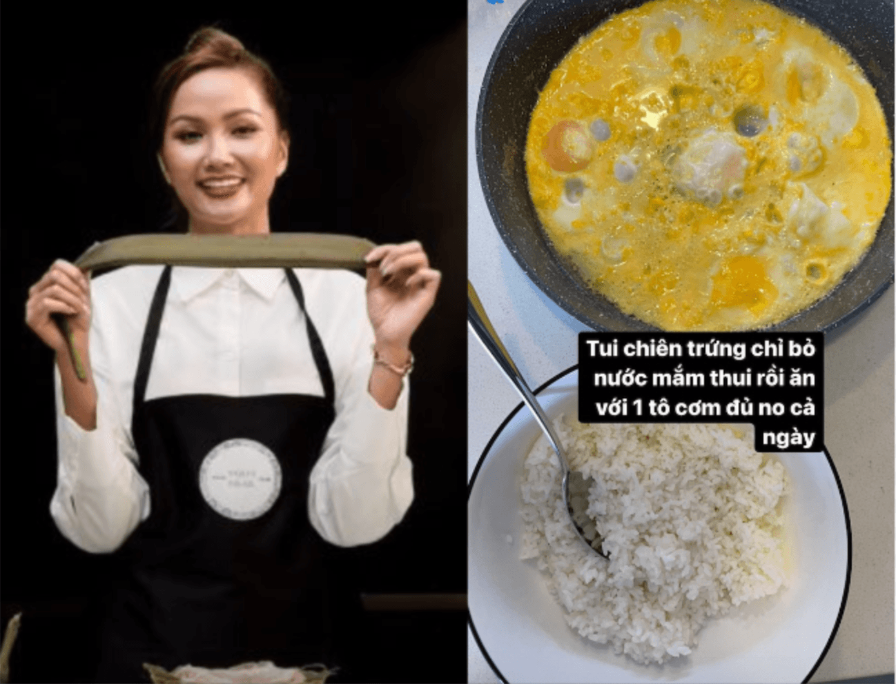 H’Hen Niê khoe món trứng siêu tốc, Hoà Minzy làm bánh flan cho con trai