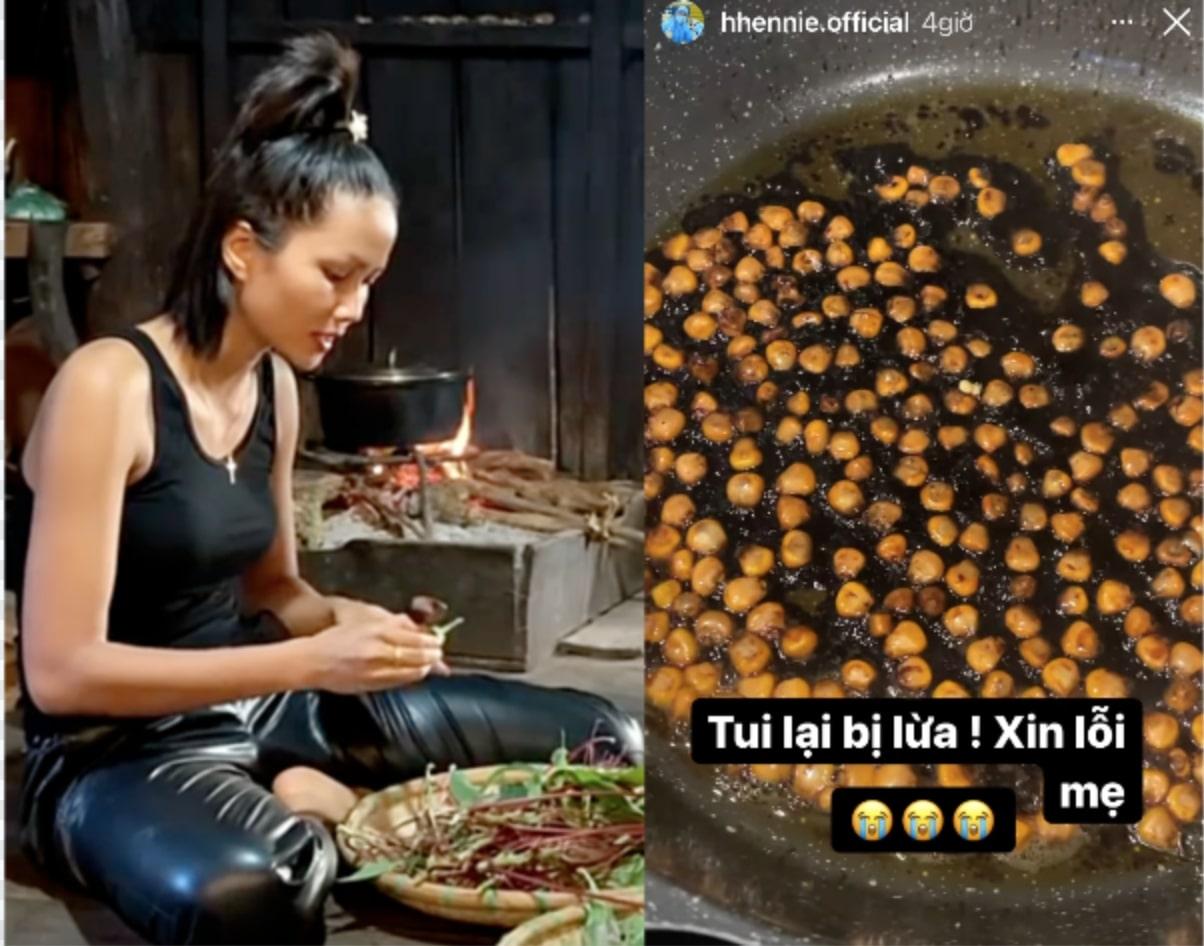Khi H’Hen Niê vào bếp: Bắp rang bơ "bắt trend" cũng hoá “bắp rang bóng đêm”