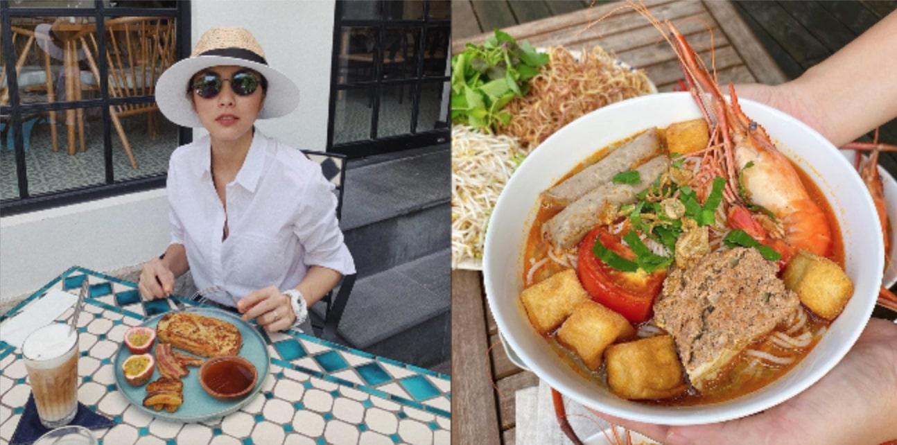 Hà Tăng nấu bún riêu kiểu nhà giàu, Khánh Thi ăn pizza sau nhiều ngày thèm