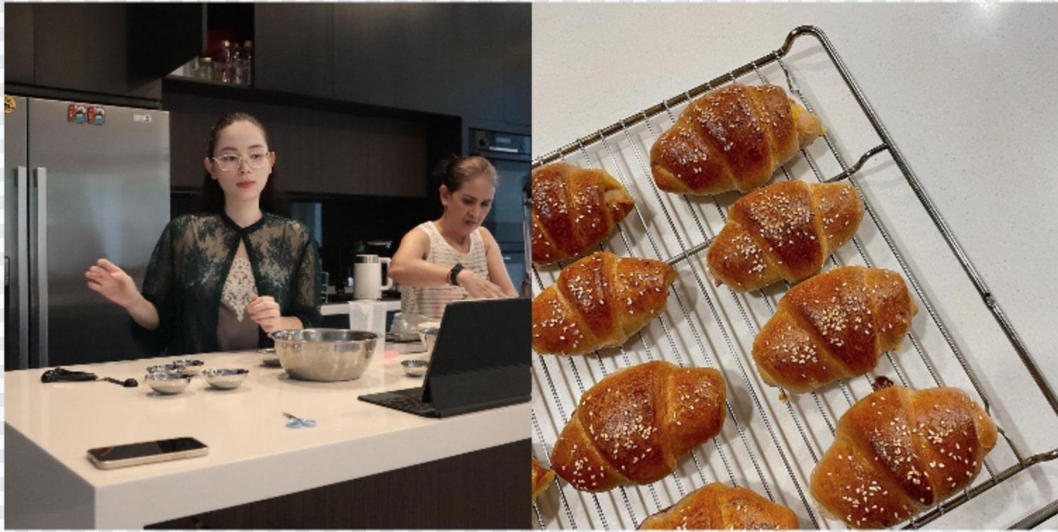 Nhờ thần bánh "độ", cuối cùng Linh Rin làm thành công bánh sừng cuộn