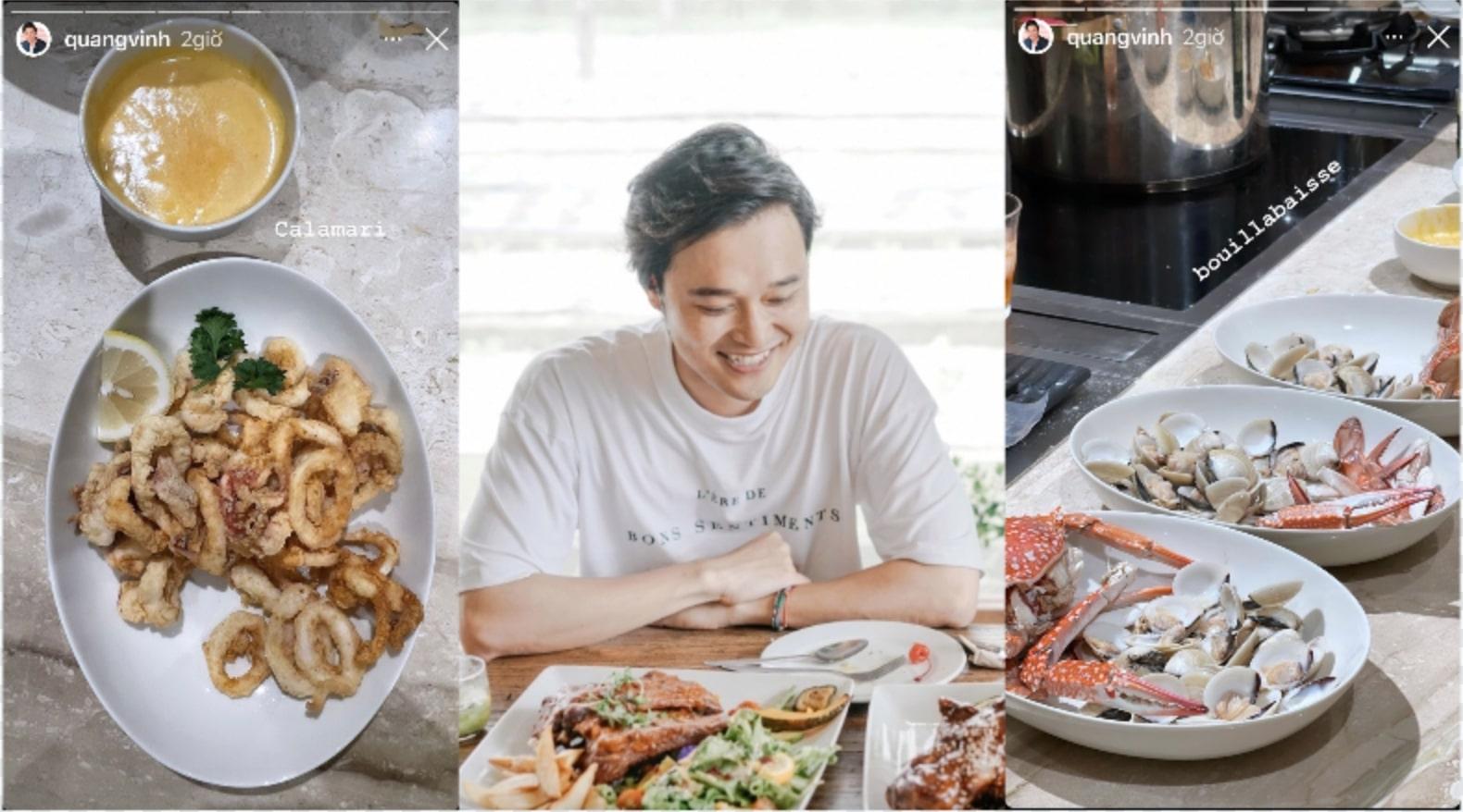 Cuối tuần, Salim ăn hết món ngon Hà Nội, Quang Vinh có hẳn một bàn hải sản