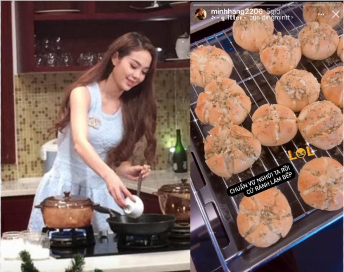 Minh Hằng vào bếp chuẩn “vợ người ta”, Hoàng Dũng làm food tour đồ Nhật