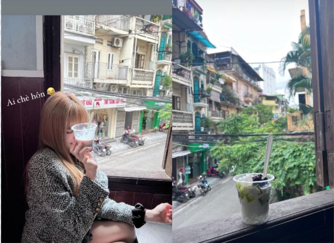 Thiều Bảo Trâm check-in quán sữa chua thạch lá nếp nổi tiếng Hà Nội, Song Yến “ăn sập” Cố đô Huế