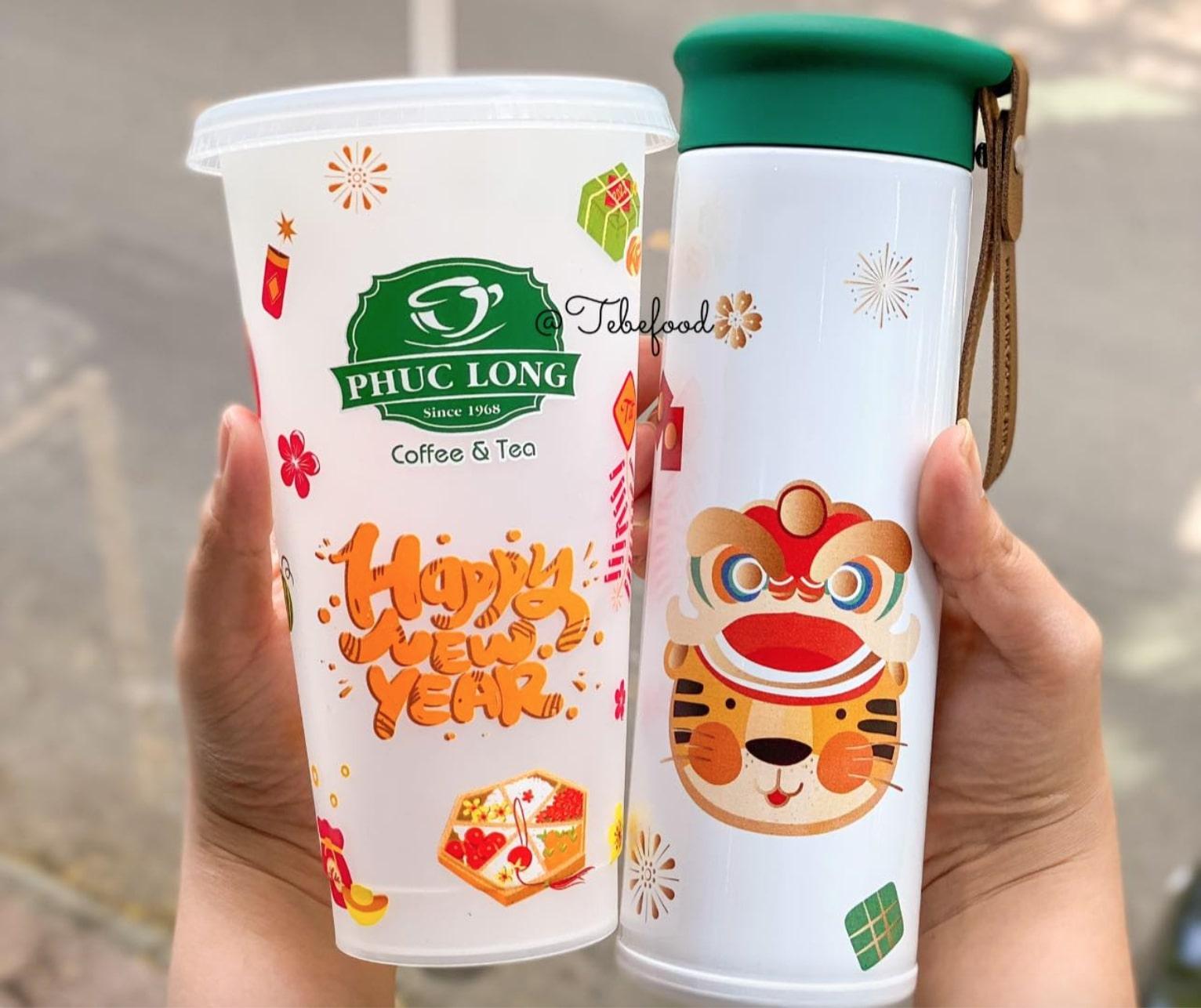 Phúc Long ra mắt phiên bản ly đổi màu Tết 2022, hoạ tiết đậm chất Tết Việt