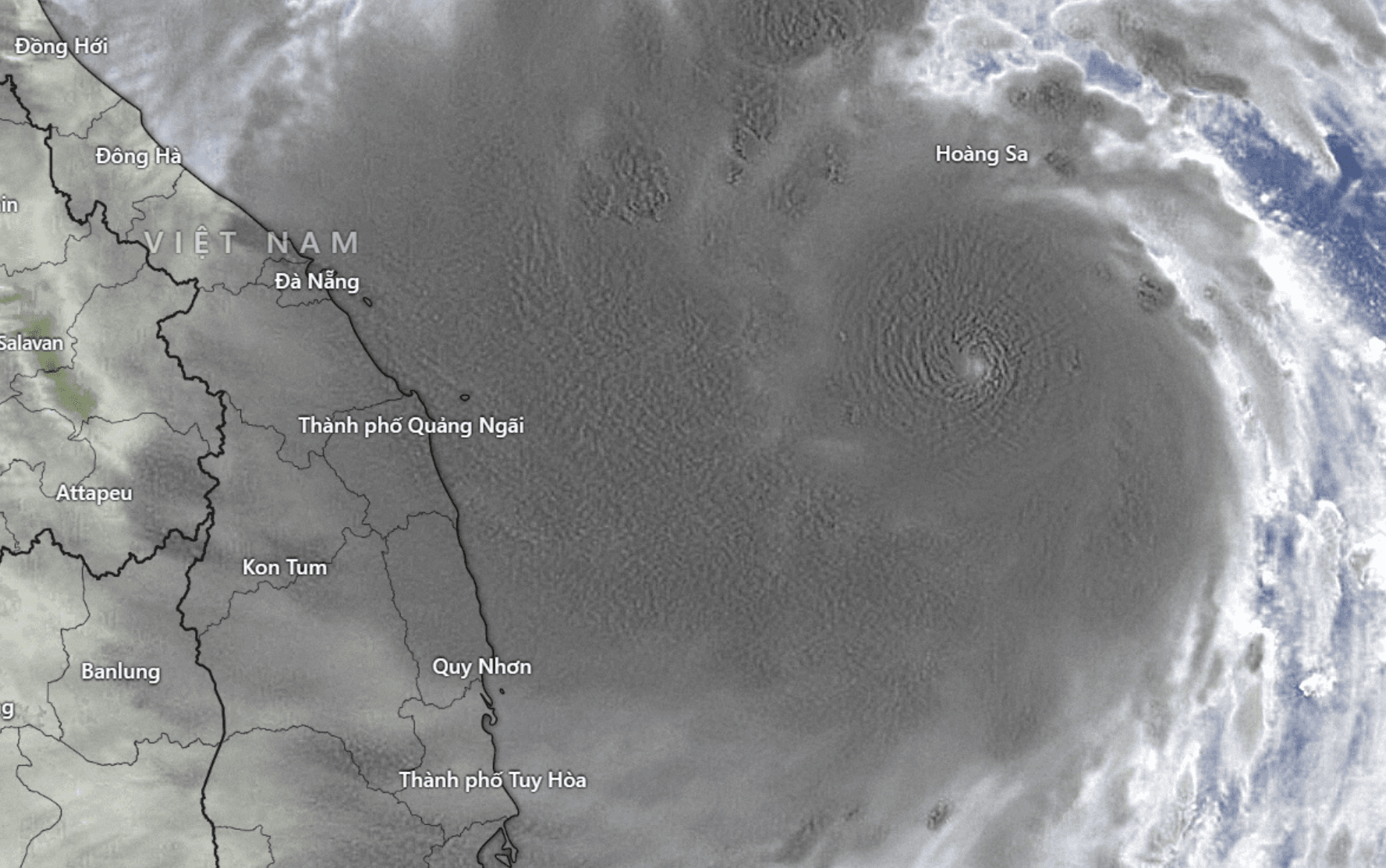 Bão Noru (cơn bão số 4): Sức gió giật đến 165km/h ở khu vực biển từ Huế đến Quảng Ngãi