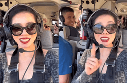Lệ Quyên vi vu ngắm New York bằng trực thăng, bất ngờ trở thành người may mắn nhất chuyến bay