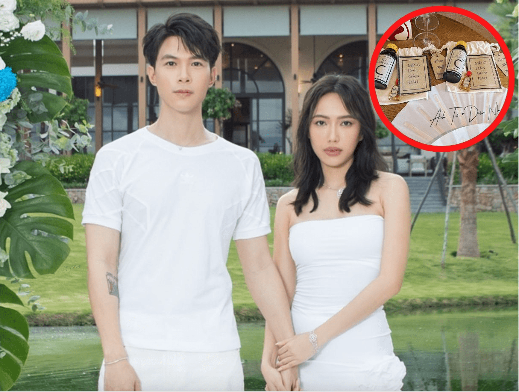 Diệu Nhi - Anh Tú tặng quà đặc biệt cho khách mời, đi đám cưới mà như... thi đấu boxing