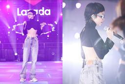 Tóc Tiên táo bạo với kiểu "áo vành đai" siêu ngắn