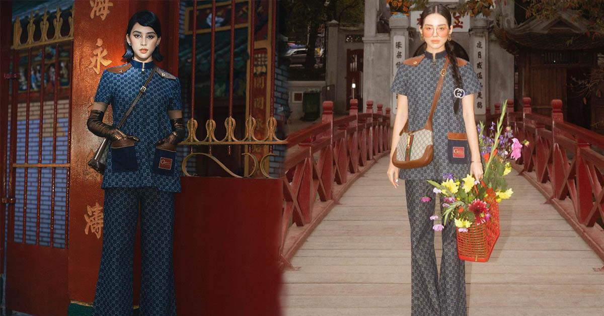 Tiểu Vy đụng đồ, đụng luôn cả concept ảnh của cô em Trendy Khánh Linh?