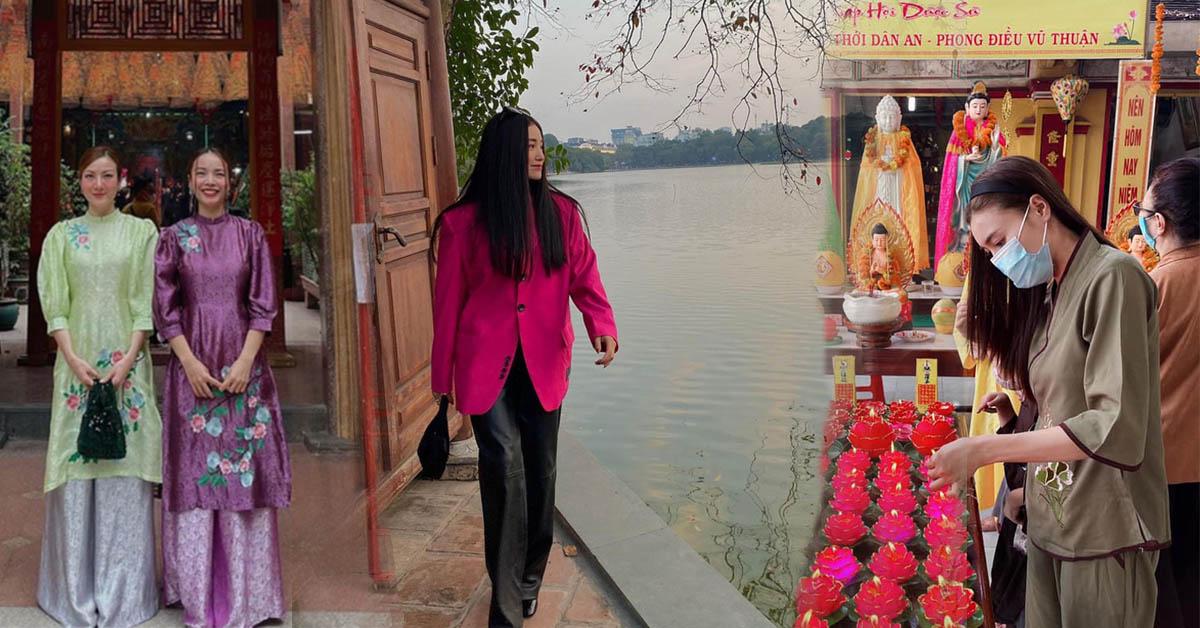 Những sao Việt được khen ngợi vì diện trang phục kín đáo đi lễ đầu năm