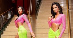 Diện trang phục màu neon chói chang, H'hen Niê bị tố cố tình giật spotlight