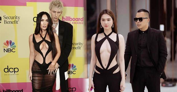 Ngọc Trinh mặc đồ "lấy cảm hứng" từ Megan Fox nhưng lại mất điểm hơn bản gốc vì điều này