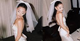 Cô dâu Ariana Grande ngọt ngào trong váy cưới của Vera Wang