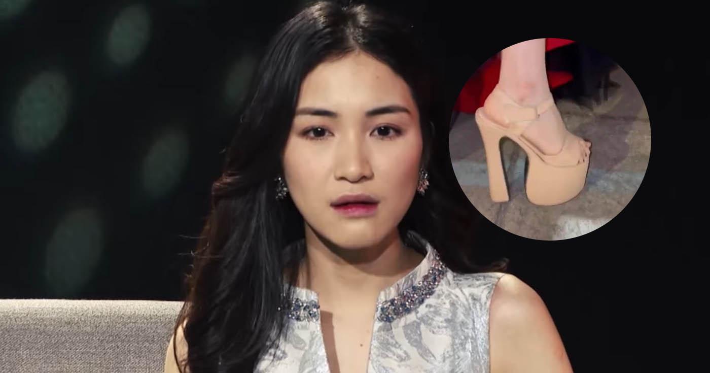 Ngả mũ trước biệt tài đi giày cao như đôi cà kheo của Hòa Minzy