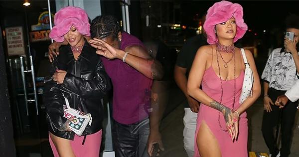 Rihanna diện đồ Dior vintage tình tứ bên A$AP Rocky