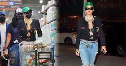 Chất như Rihanna: Mặc cả cây hàng hiệu chỉ để đi siêu thị