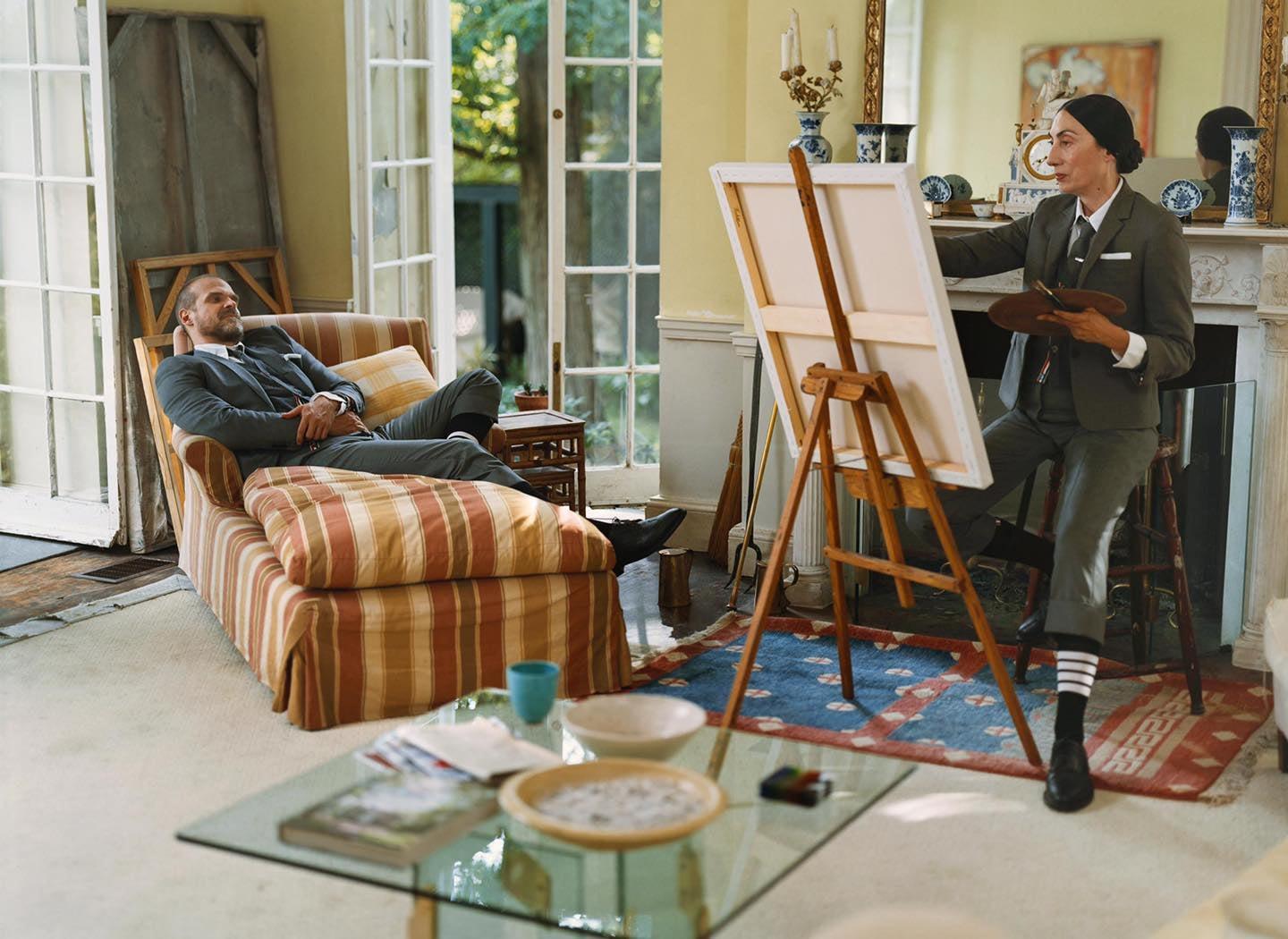 Một siêu mẫu Việt tham gia chiến dịch quảng cáo cho Thom Browne