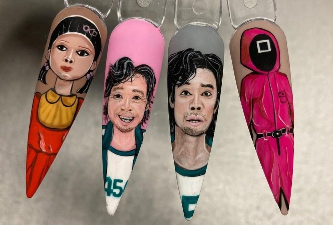 Mốt làm móng tay "ăn theo" "Squid Game" nở rộ để đón Halloween