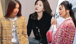 4 cách phối đồ với áo khoác vải tweed để chị em nâng hạng phong cách dịp Tết