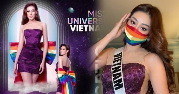 Lý do gây tiếc nuối khiến Khánh Vân không thể mặc thiết kế lục sắc ủng hộ cộng đồng LGBT