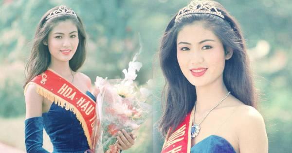 Những khoảnh khắc đăng quang rạng ngời của Hoa hậu Thu Thủy năm 18 tuổi