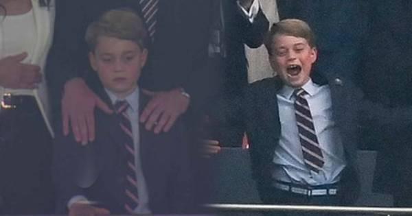 Gương mặt ỉu xìu của Hoàng tử George sau khi Anh tuột mất cúp vô địch Euro