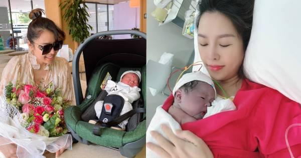 Quế Vân vừa sinh đã phải tự lái xe đưa con đi khám, không thấy chồng đâu