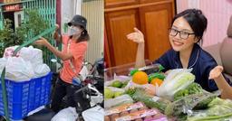 H'Hen Niê đích thân tiếp tế đồ ăn cho Phương Mỹ Chi trong khu phong tỏa