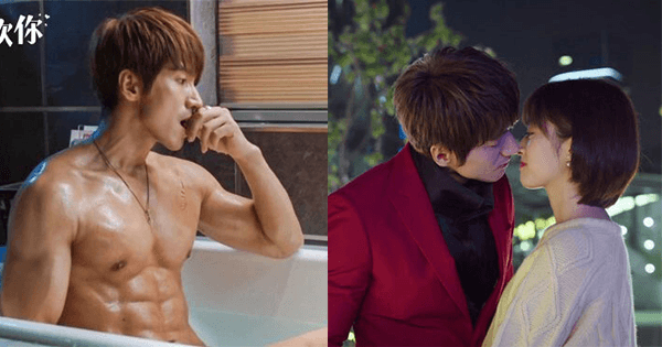 Ngô Thừa Húc thân hình cơ bắp, ôm hôn bạn diễn kém 20 tuổi