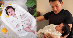 Cận cảnh vẻ bụ bẫm, đáng yêu của con gái thứ 2 Trần Bảo Sơn