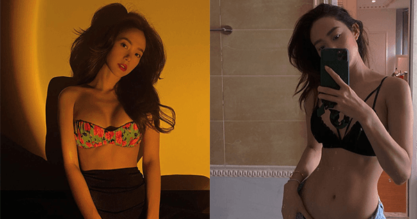 Minh Hằng gia nhập "trend" vén áo khoe eo thon bụng phẳng của showbiz Việt