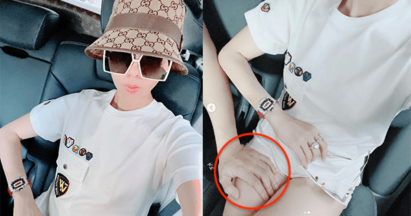 Lệ Quyên thản nhiên đăng ảnh đôi tay Lâm Bảo Châu đặt lên đùi