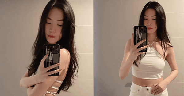 Hoa hậu Thùy Dung diện áo yếm khoe lưng thon bụng phẳng