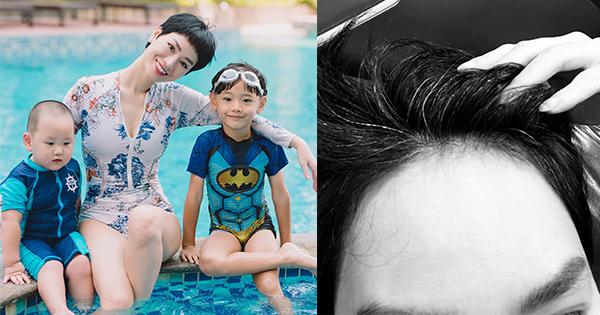 Không chỉ Mai Phương Thúy, Trà My Idol cũng như trung niên vì tóc bạc sớm
