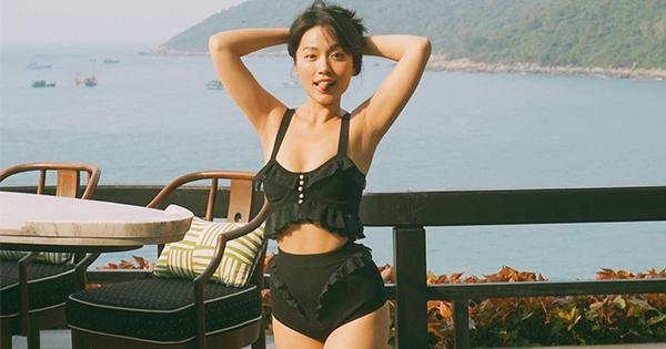 Hà Trúc tự khoe "chân to không thấy mắt cá nhân"