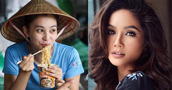 Hôm qua sao làm gì (29/9): Tiểu Vy đội nón lá ăn mì tôm, H'Hen Niê quyến rũ