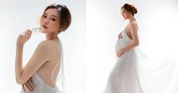 Á hậu Tường San công khai bụng bầu nhưng không nói mang bầu lần mấy