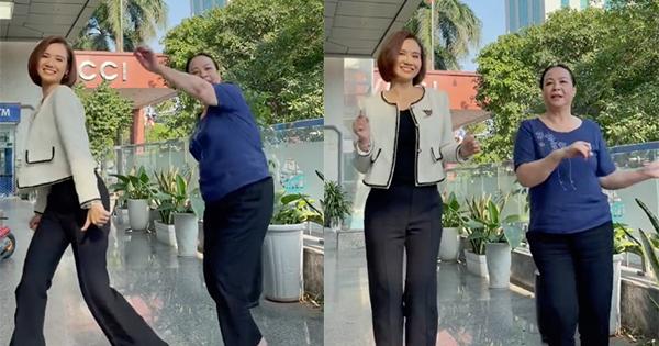 Bà Nga bún riêu "Thương ngày nắng về" quẩy nhiệt tình cùng con gái nuôi Huyền Lizzie