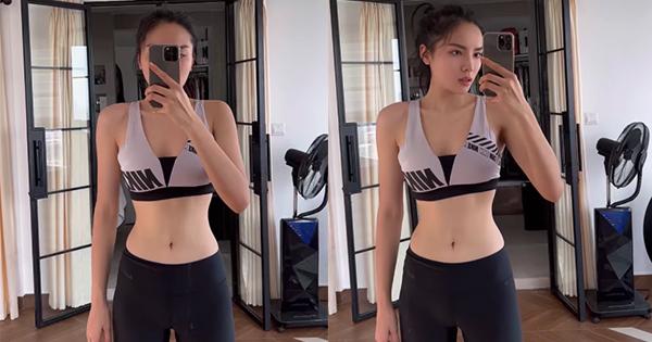 Kỳ Duyên khoe vòng eo "cổ chai" đẹp từng centimet, sao Việt đua nhau xin bí quyết