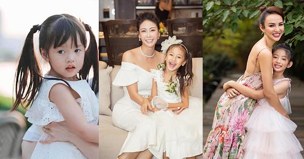 Ba tiểu công chúa xinh đẹp đều là con hoa hậu nổi tiếng của showbiz Việt