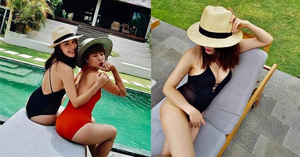 Phương Linh - Uyên Linh cùng ra hồ bơi đọ dáng với áo tắm bất chấp tuổi U40 và chiều cao 1m55