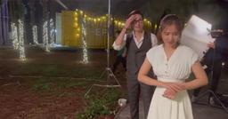 Huyền Lizzie bị bỏng sau cảnh hôn Đình Tú dưới pháo hoa