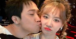 Trấn Thành đăng ảnh hôn má Hari Won sau khi phủ nhận ly hôn