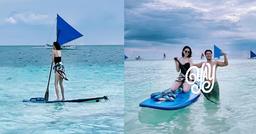 Linh Rin mặc áo tắm trong chuyến du lịch lãng mạn cùng Phillip Nguyễn