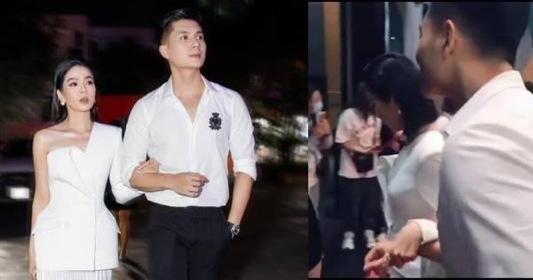 Lệ Quyên dắt tay tình trẻ Lâm Bảo Châu kéo ra khỏi đám đông